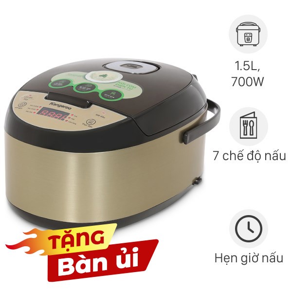Nồi cơm điện tử Kangaroo 1.5 lít KG15RCE2